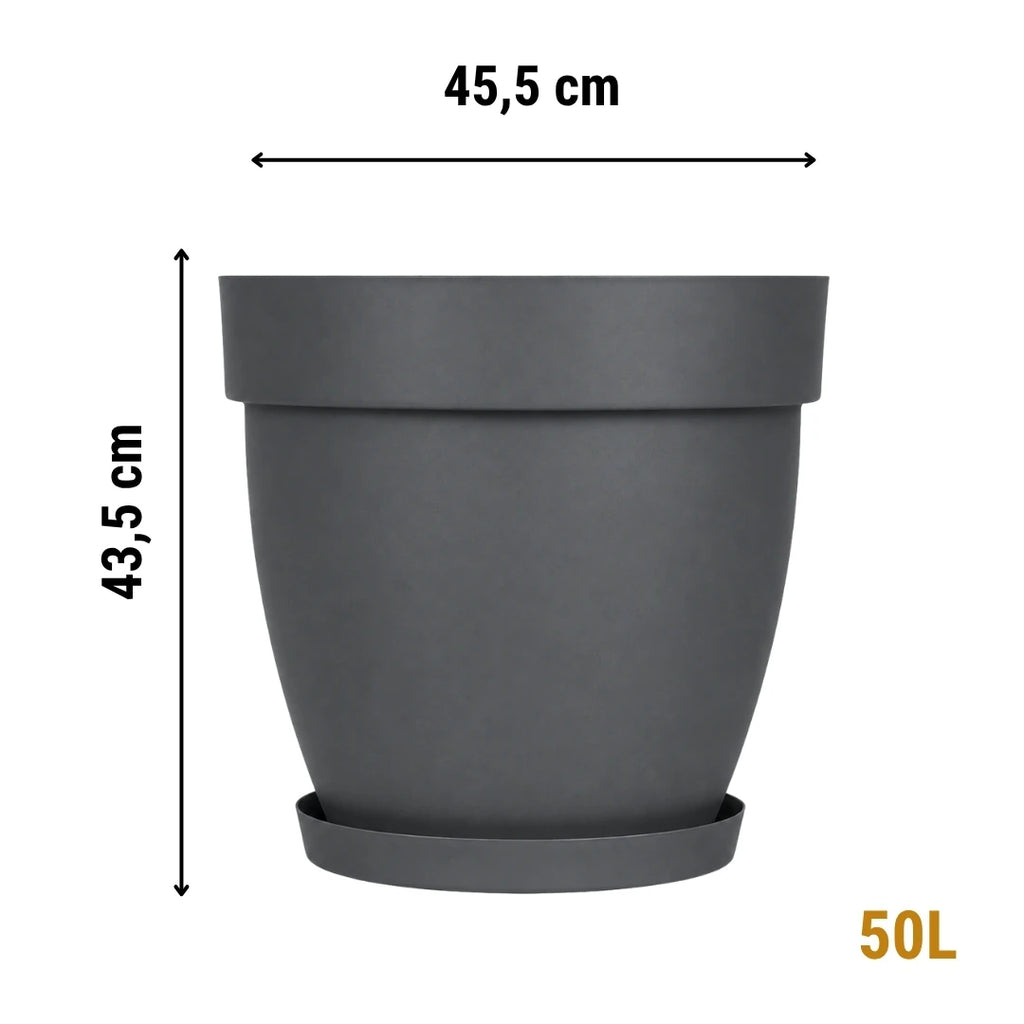 Cornet İç ve Dış Mekân Tabaklı Dekoratif Saksı 50 Litre