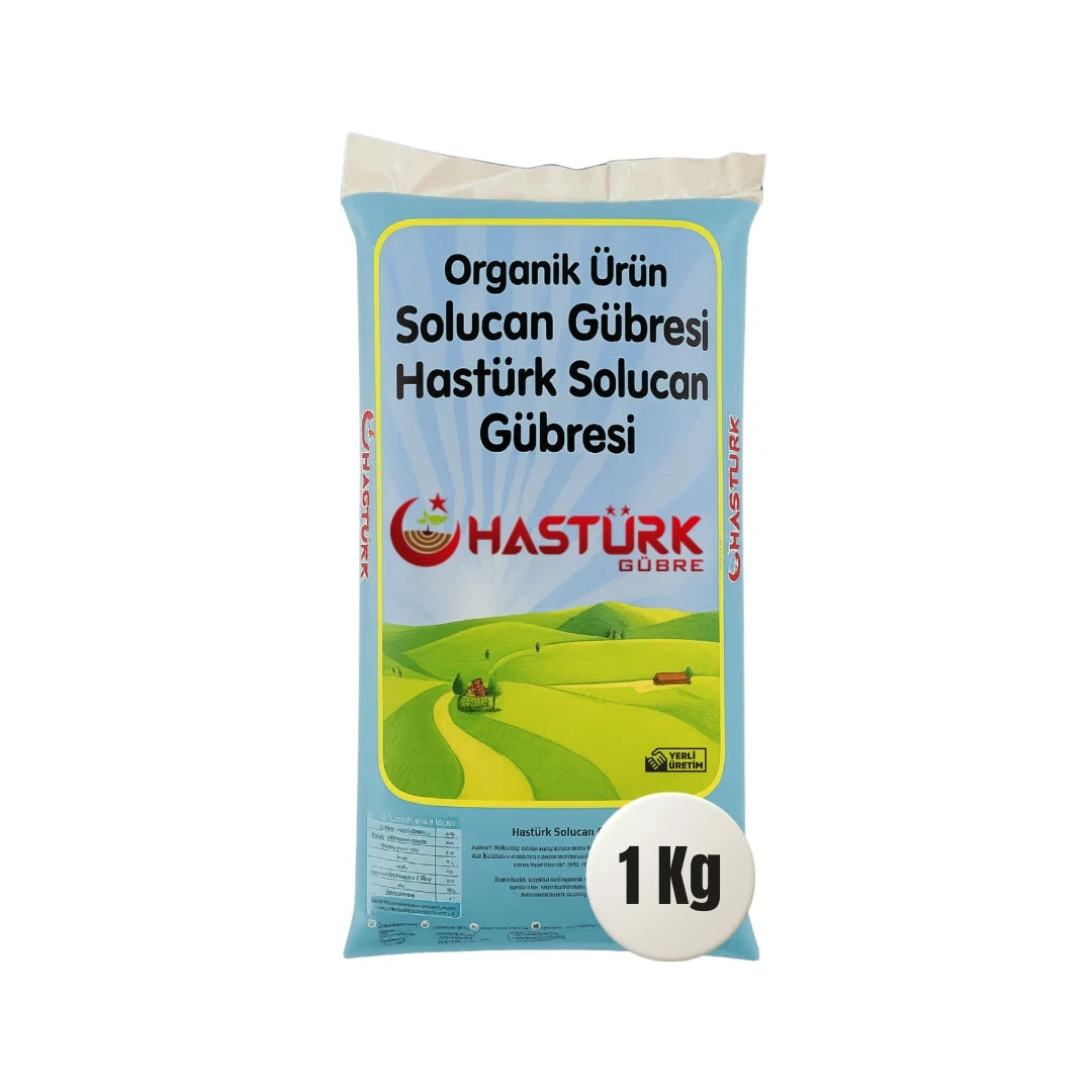 Organik solucan gübresi 1 kg – saksı bitkileri için paket