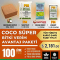 Coco Süper Bitki Verim Avantaj Paketi – 100 Litre - ürünün ambalaj ve kullanım görünümü