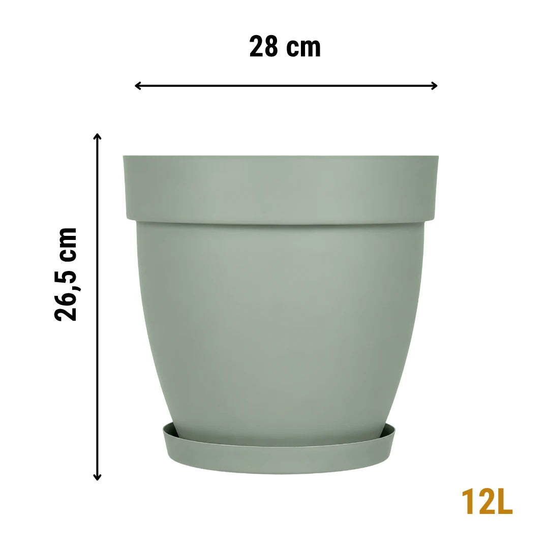 Cornet İç ve Dış Mekân Tabaklı Dekoratif Saksı 12 Litre