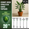 Cennet kuşu (Strelitzia) için 20 litrelik saksı toprağı paketi