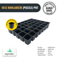 45'li kırılabilir puzzle pot – 125 cc, fide satışı için ayrılabilen kaplar