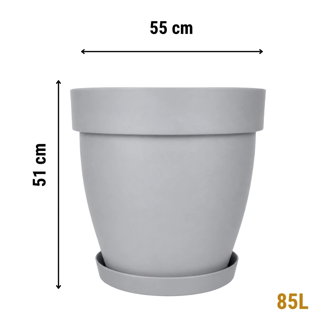 Cornet İç ve Dış Mekân Tabaklı Dekoratif Saksı 85 Litre