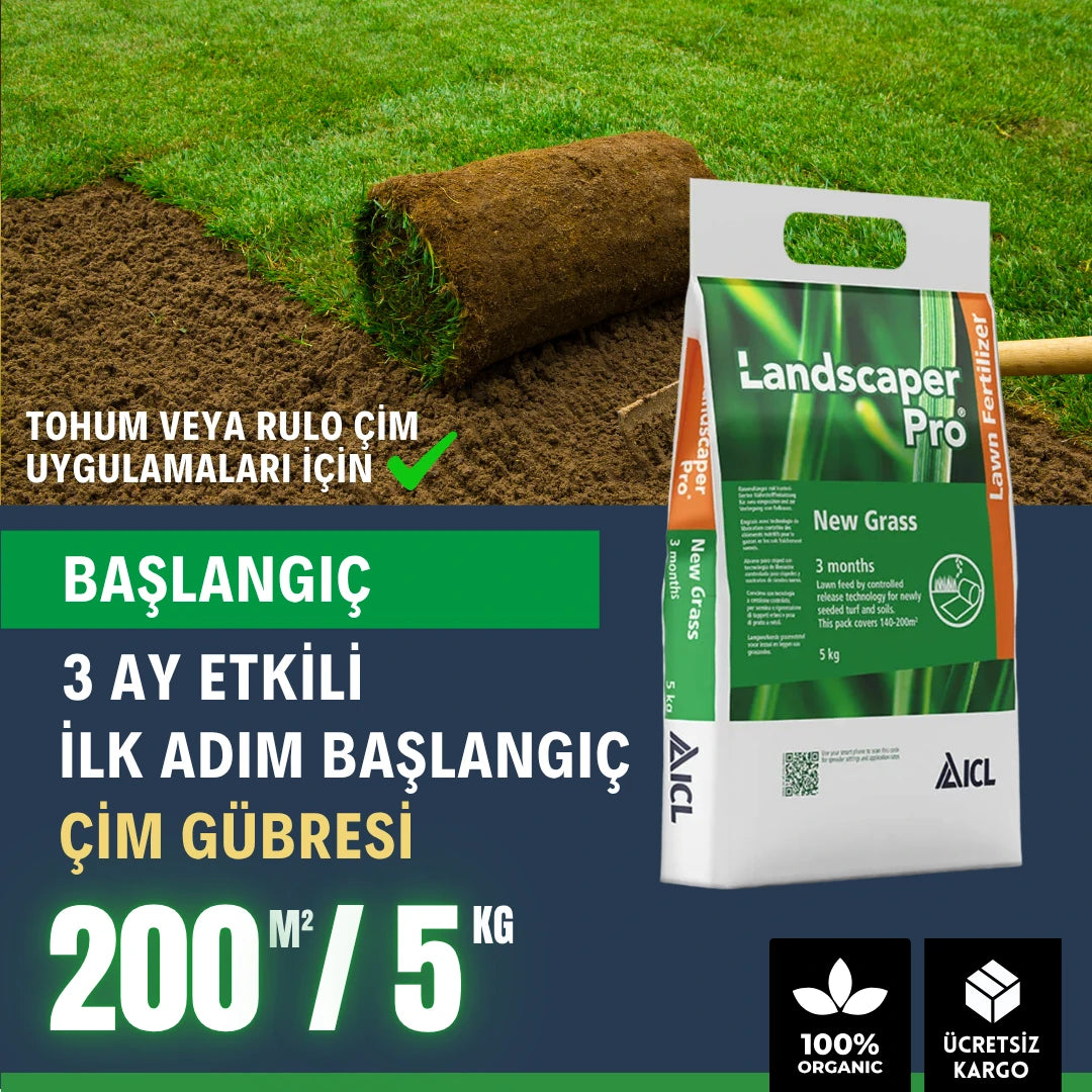 ICL Landscaper Pro İlk Adım çim başlangıç gübresi – 20-20-8 granül gübre çuvalı