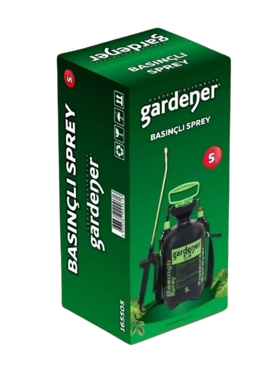 Gardener Basınçlı Pompa 5 L | Pirinç Mızraklı - ilaçlama ve püskürtme ekipmanı görseli 2