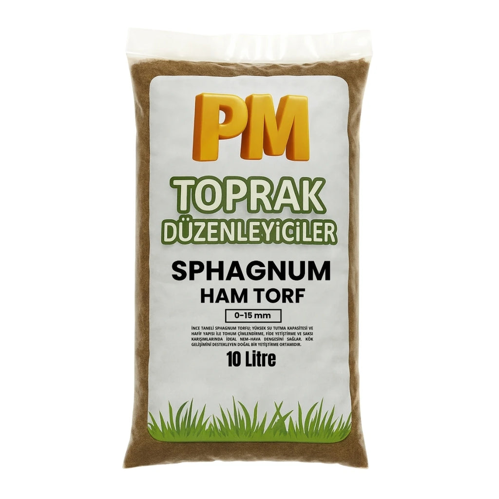 Sphagnum Ham Torf 0-5 mm 10 litrelik ambalaj
