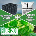Fide 200 avantaj seti – 10 adet 20'li viyol ve 50 litre fide yetiştirme torfu