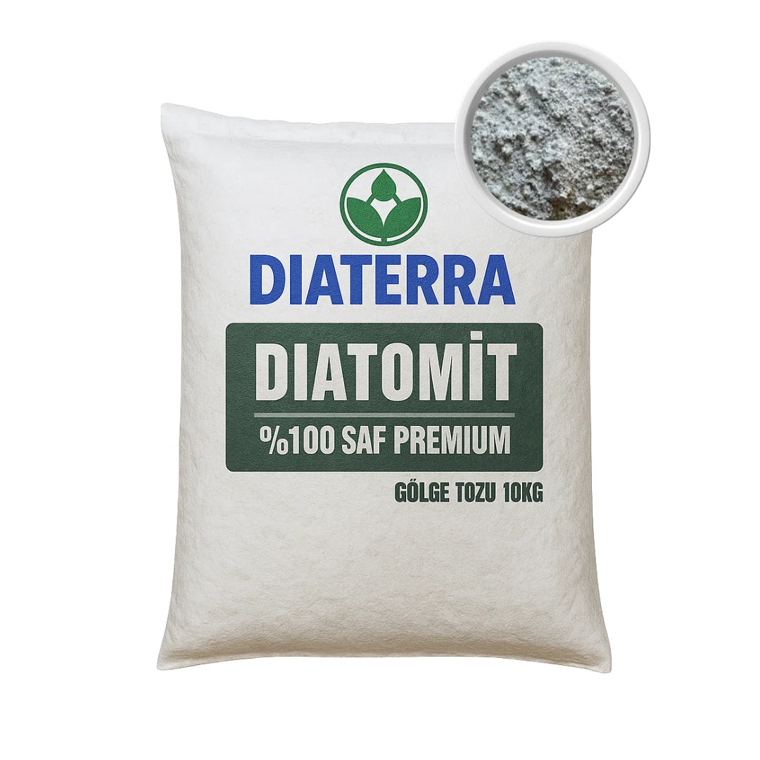 Diatomit 10 kg – %100 saf doğal silisli mineral toz çuvalı