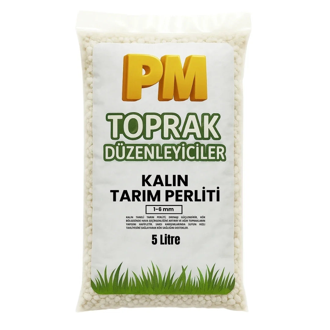 Tarım Perliti (1–6 mm) Kalın 5 Litre