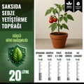 Saksıda sebze yetiştirme toprağı 20 litre – domates, biber ve salatalık için