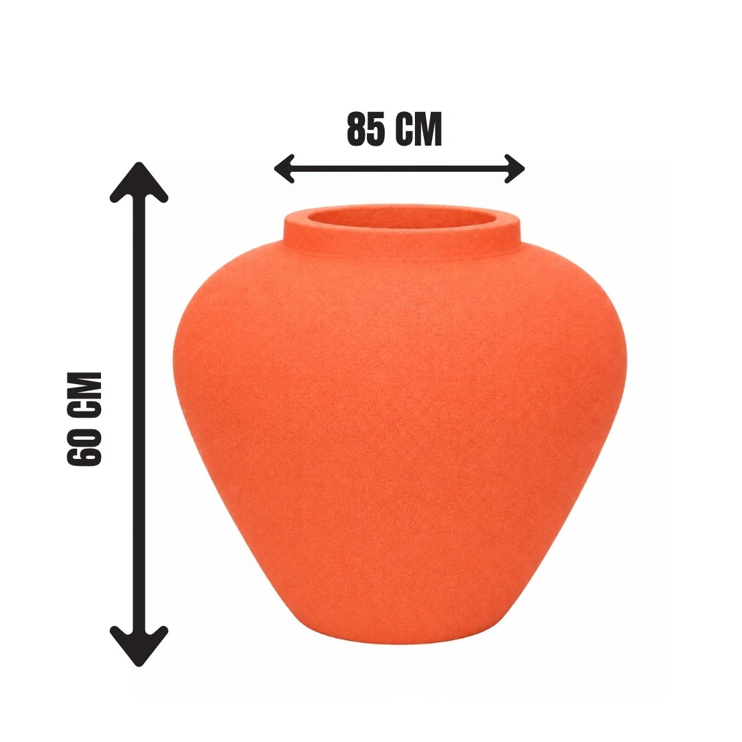 Dekoratif Büyük Fiber Çömlek Saksı 85 × 60 cm