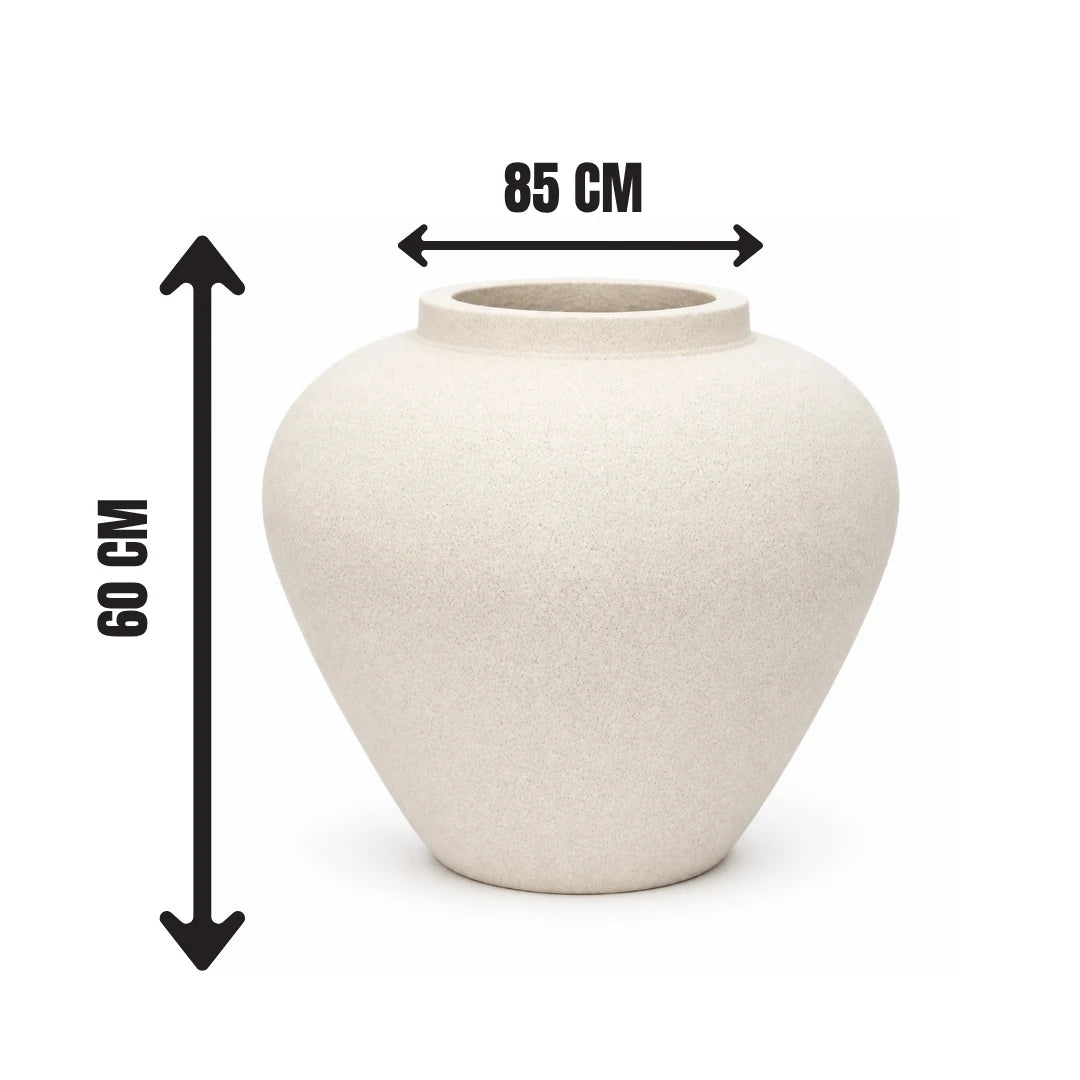Dekoratif Büyük Fiber Çömlek Saksı 85 × 60 cm