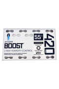 Integra Boost %55 nem regülatörü 420 gr – beyaz paket üzerinde Integra Boost yazısı ve nem oranı etiketi