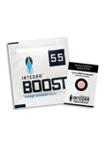 Integra Boost %55 nem regülatörü 8 gr – beyaz paket üzerinde Integra Boost yazısı ve nem oranı etiketi