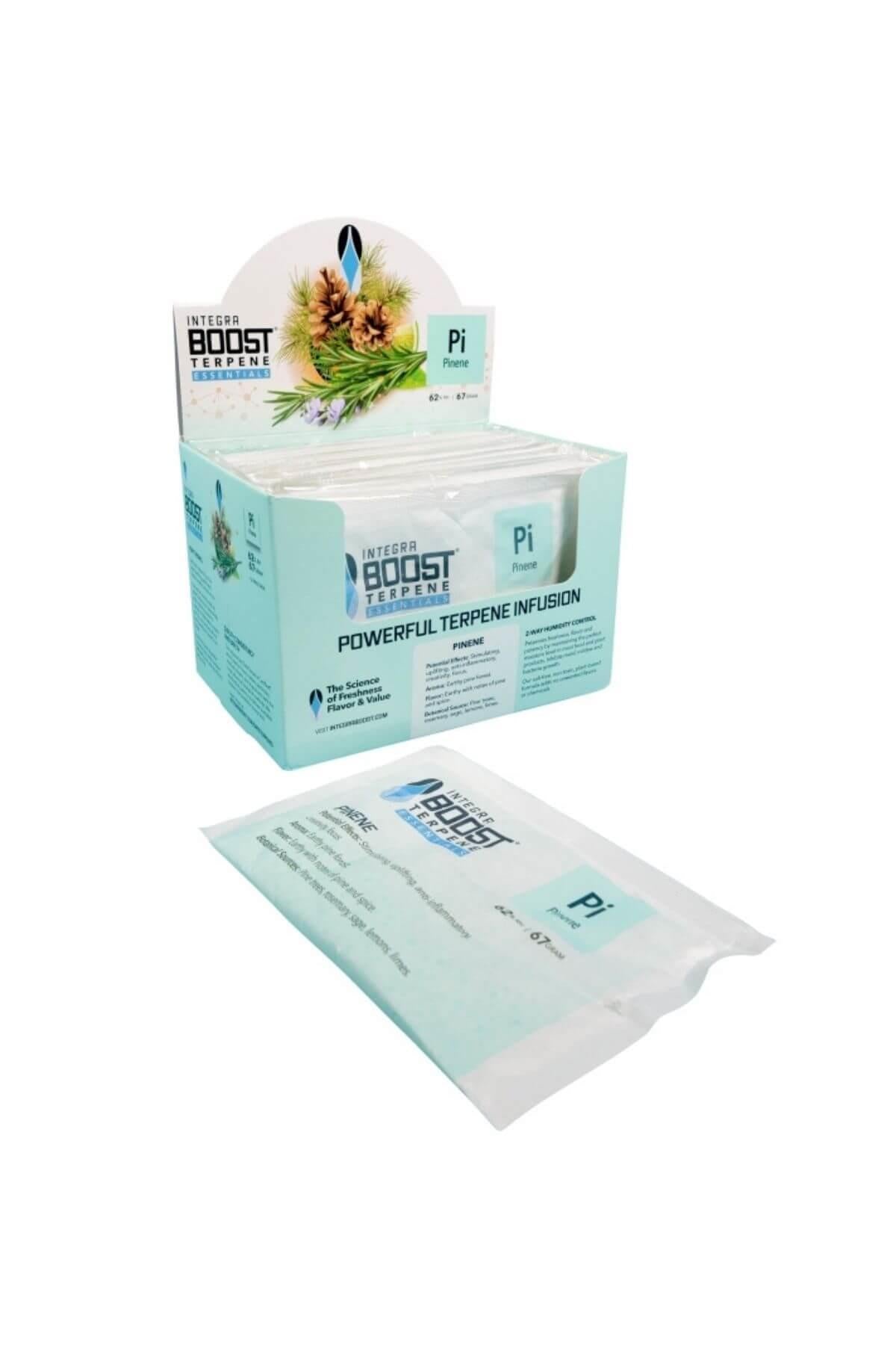 Integra Boost %62 pinene 67 gr – beyaz paket üzerinde terpen adı ve Integra Boost yazısı