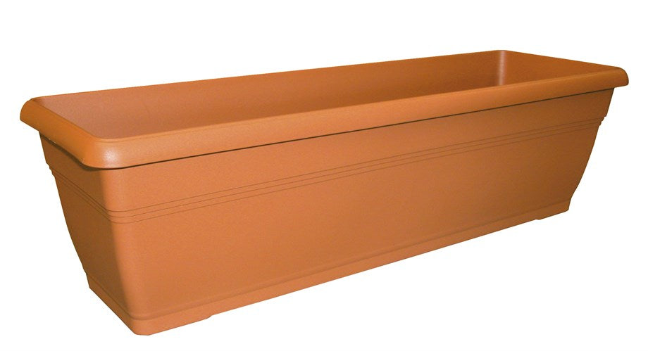 Teku JRA 80/00 Toprak Renkli Uzun Saksı – 17 Litre, 80 × 19 × 16 cm
