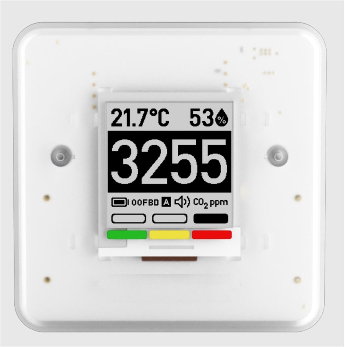 Aranet4 PRO E-Mürekkep Ekranlı İç Hava Kalitesi Sensörü – CO2, Sıcaklık, Nem ve Basınç