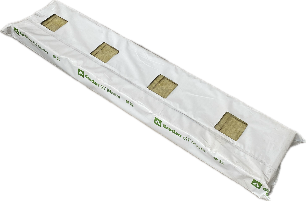 Taş Yünü Slab Grodan GT Master NG2.0 – 100 × 20 × 7,5 cm Sera Torbası