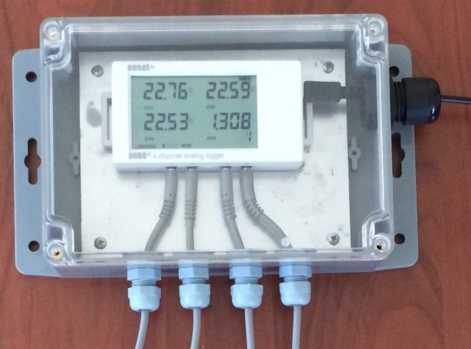 IP65 Datalogger Muhafaza Kutusu 21 × 12 × 6 cm – Şeffaf Vidalı Kapak, Kablo Rakorlu