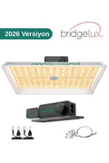 Mars Hydro TS1000 150W – beyaz reflektörlü kare LED panel, yoğun diyot dizilimi ve çelik askı ipleri