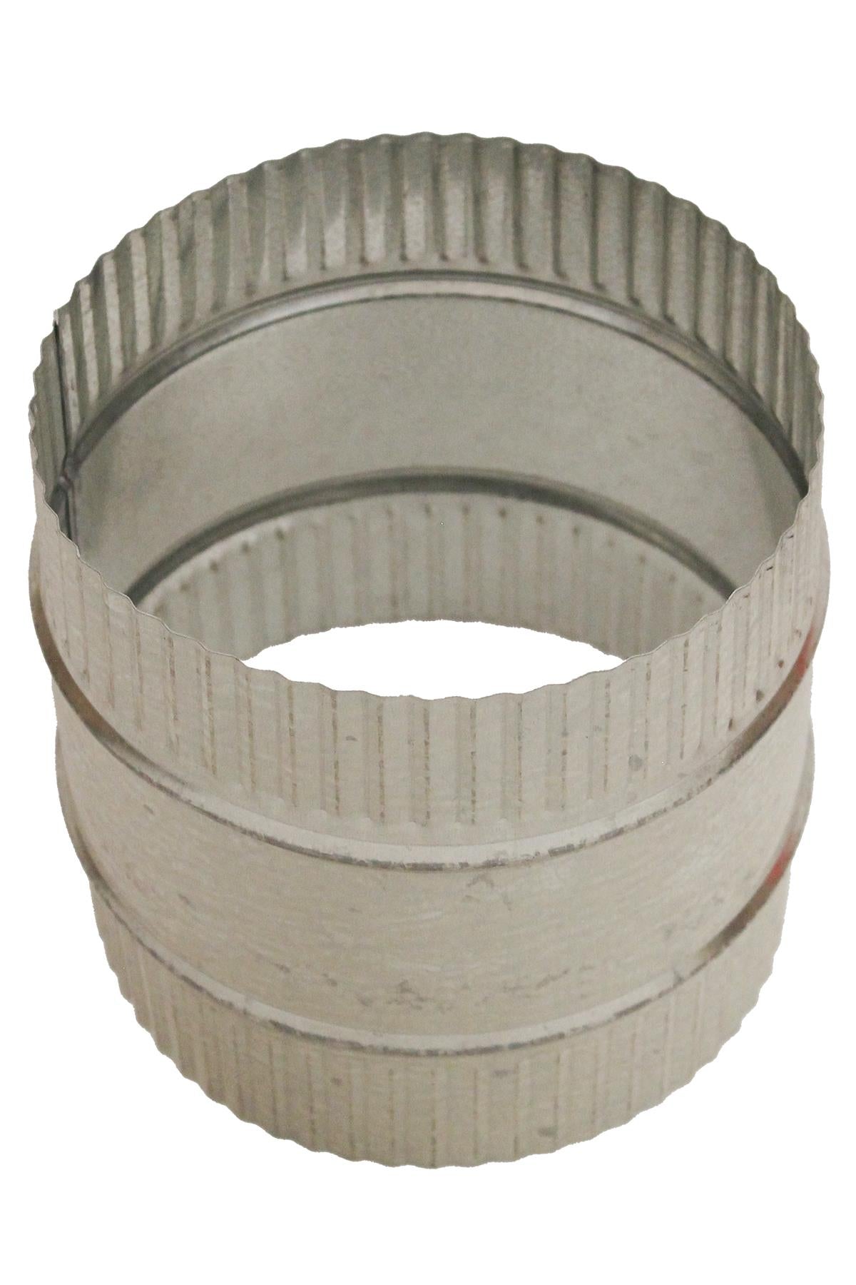 Metal manşon 150 mm – silindirik paslanmaz metal manşon ve düzgün kesilmiş bağlantı kenarları