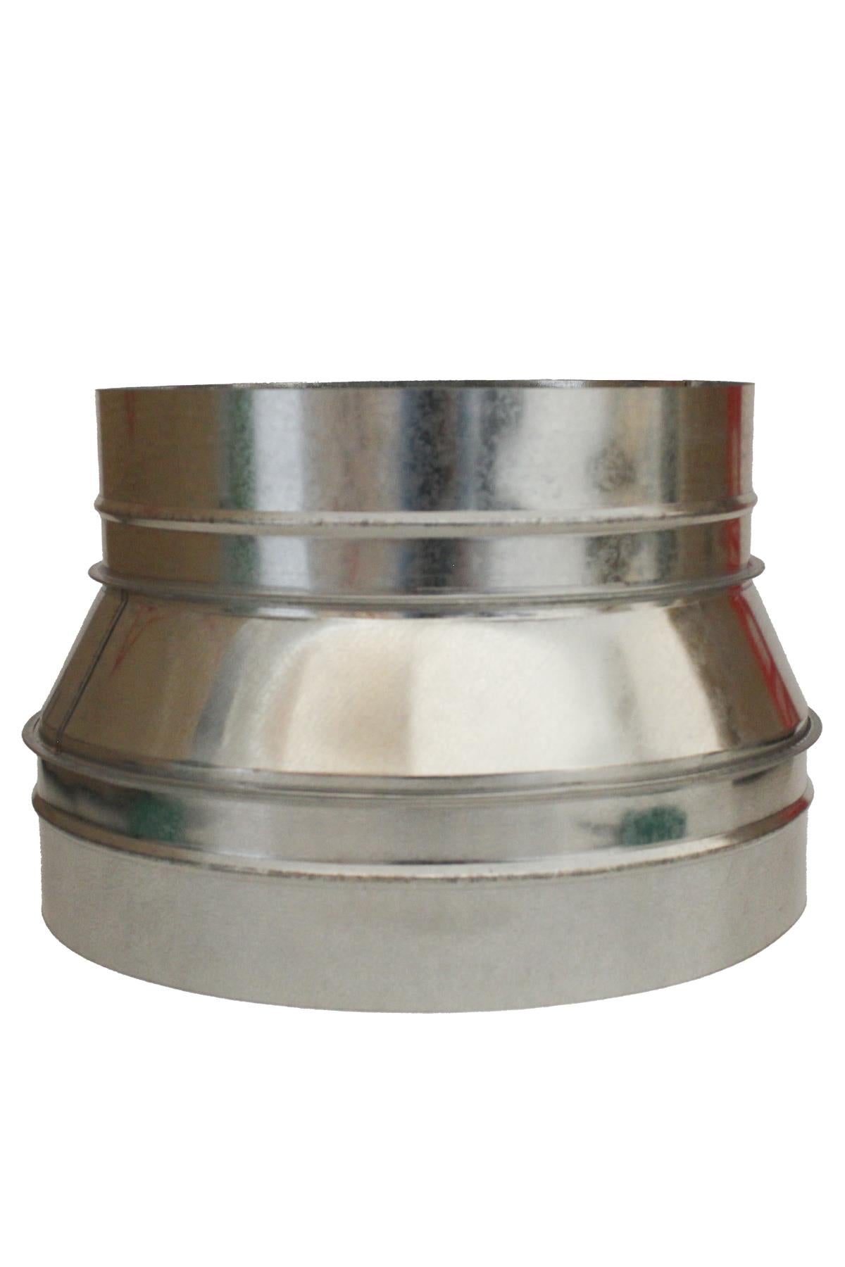 Metal redüksiyon 250x315 mm – büyük çaplı konik galvaniz çelik dönüştürücü ve geniş bağlantı ağızları