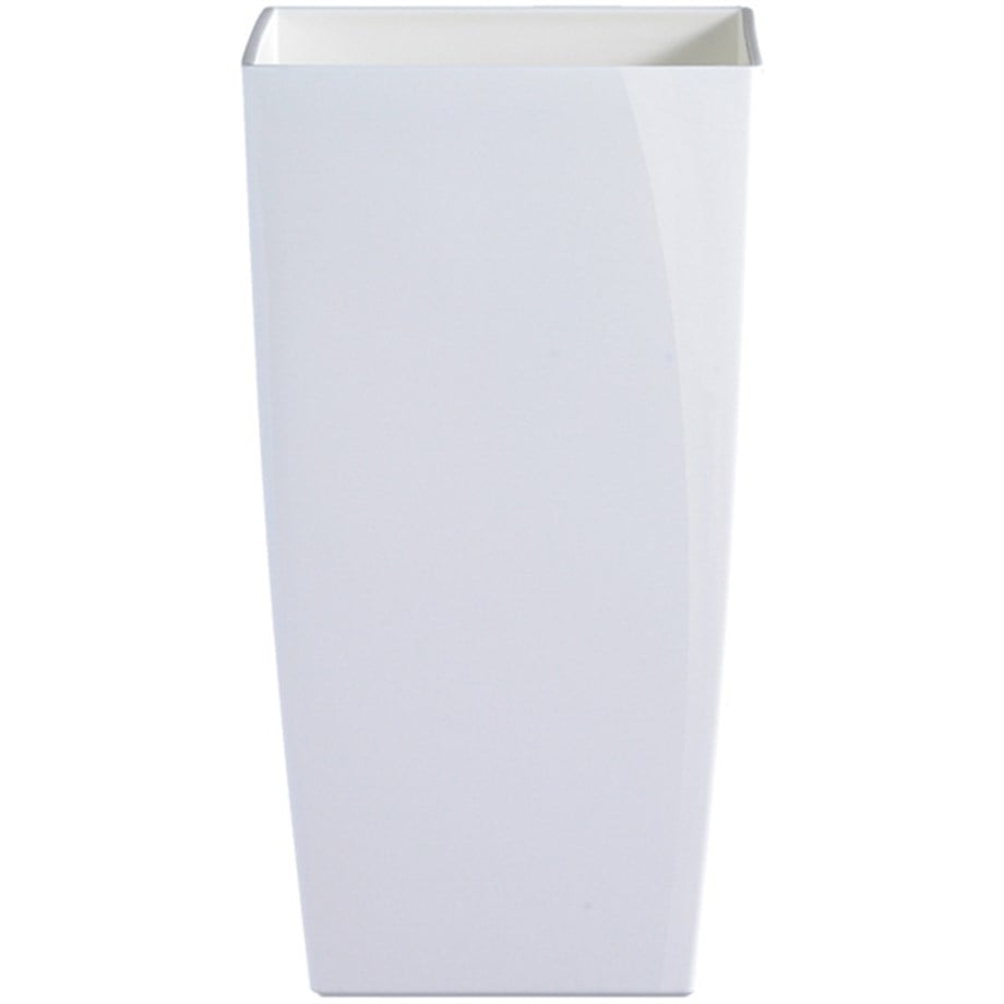 Yüksek Kare Saksı Kabı Elho Milano – 47 cm ve 55 cm Boy, Beyaz / Kırmızı / Siyah