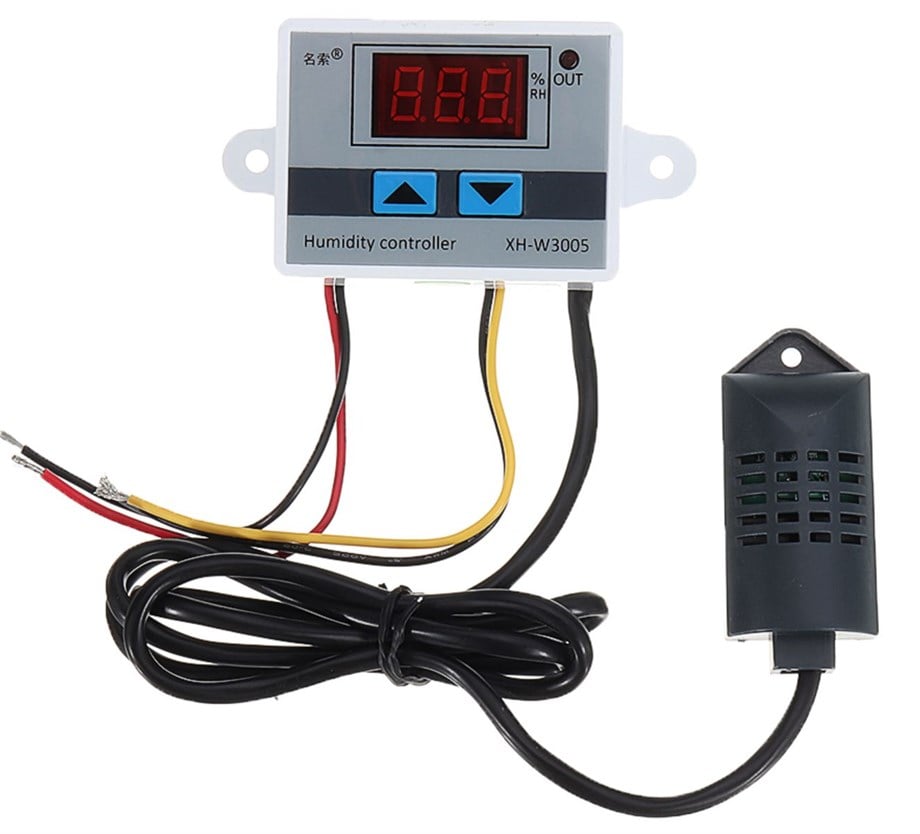 XH-W3005 Nem Kontrol Kartı – Nemlendirme veya Kurutma Modlu, 220 V Röle, Problu Higrostat