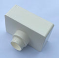 80 × 50 mm NFT Kanal Uç Kapağı – Kademeli 25/32 mm Hortum Ağzı, 3 Adet