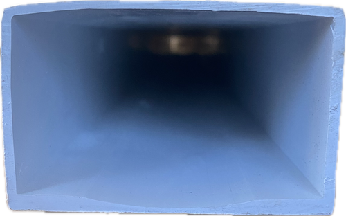 1 Metrelik PVC NFT Yetiştirme Kanalı 8 × 5 cm – Oluklu Taban, Deliksiz Gelir