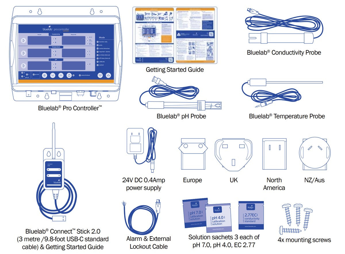 Bluelab Pro Controller Connect – Besin Deposu İçin pH, İletkenlik ve Sıcaklık Yönetimi