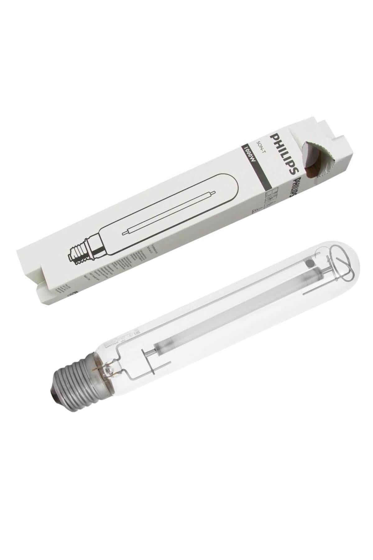 Philips 1000 W HPS/SHP ampul – yüksek güçlü uzun gövdeli sodyum lamba ve E40 vidalı duy