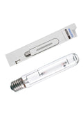 Philips 600 W Master Plus HPS/SHP – büyük sodyum ampul, uzun cam tüp ve E40 metal duy detayı