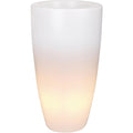 Işıklı Elho Pure Soft Round High Light Saksı – Şeffaf Gövde, LED Modül, 40 × 70 cm