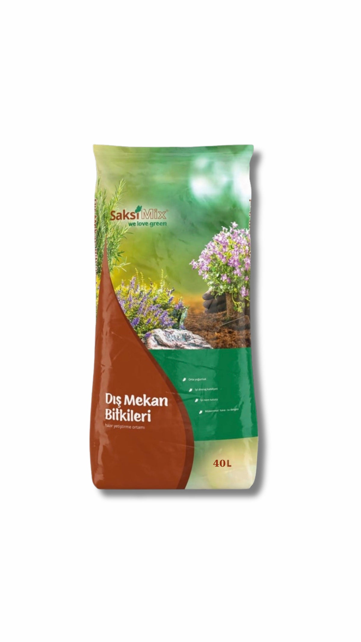 Balkon ve Bahçe Saksıları İçin Gübreli Torf Harcı Saksı Mix Dış Mekân – 20 L veya 40 L