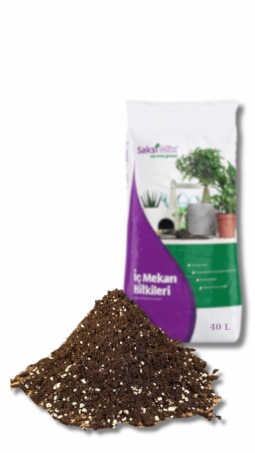 Hafif ve Havadar Ev Bitkisi Harcı Saksı Mix İç Mekân – Gübreli, 20 Litre veya 40 Litre