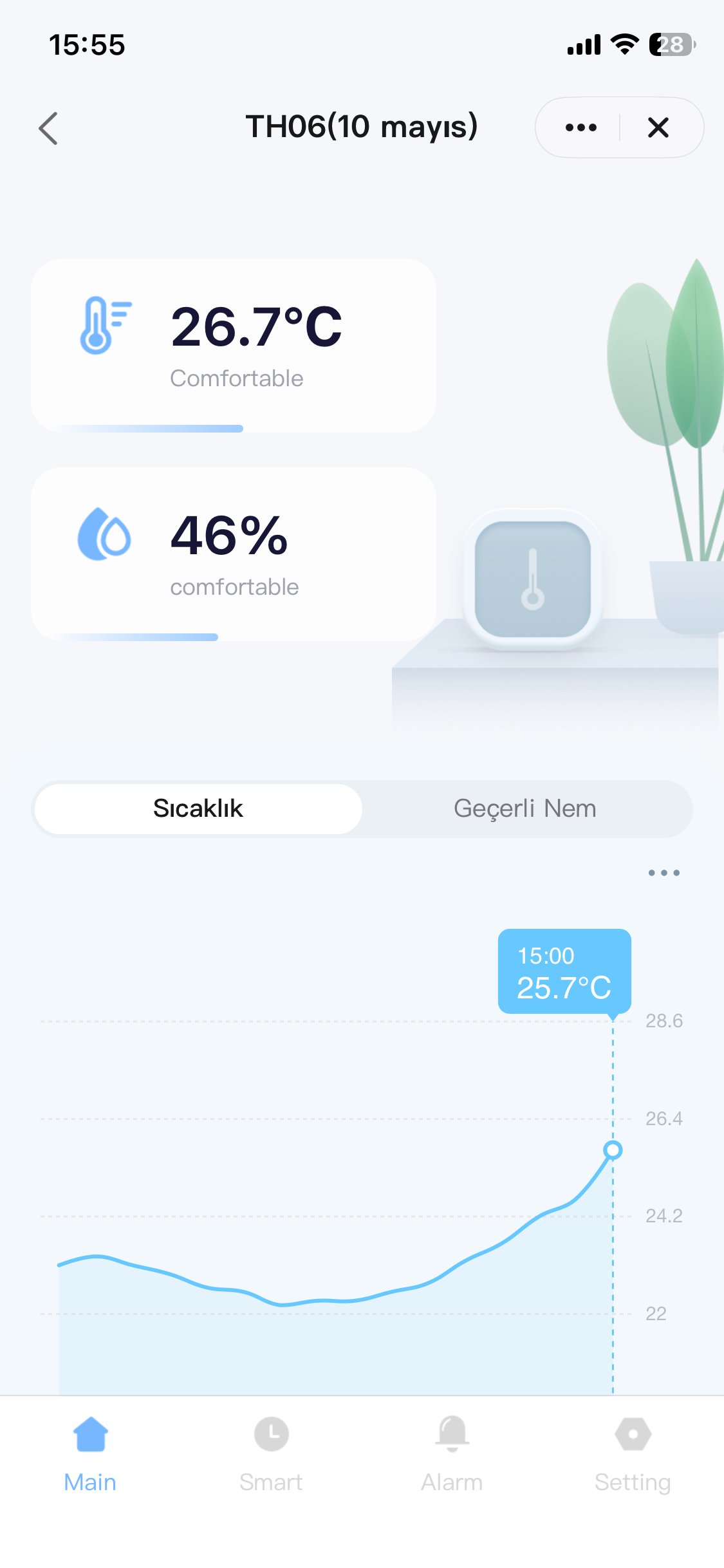 Wi-Fi Bağlantılı Akıllı Sıcaklık-Nem Ölçer – Tuya Smart ile Telefondan İzleme ve Uyarı