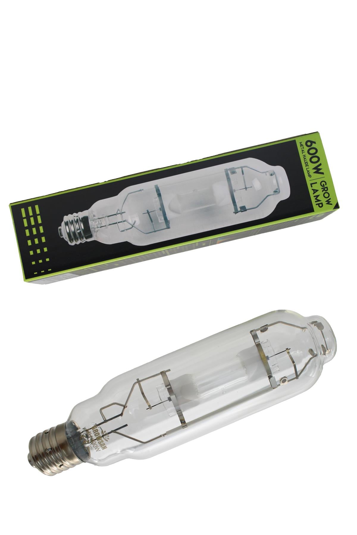 Süper Grow MH 600 W ampul – büyük metal halide lamba, uzun dış tüp ve vidalı metal duy görseli