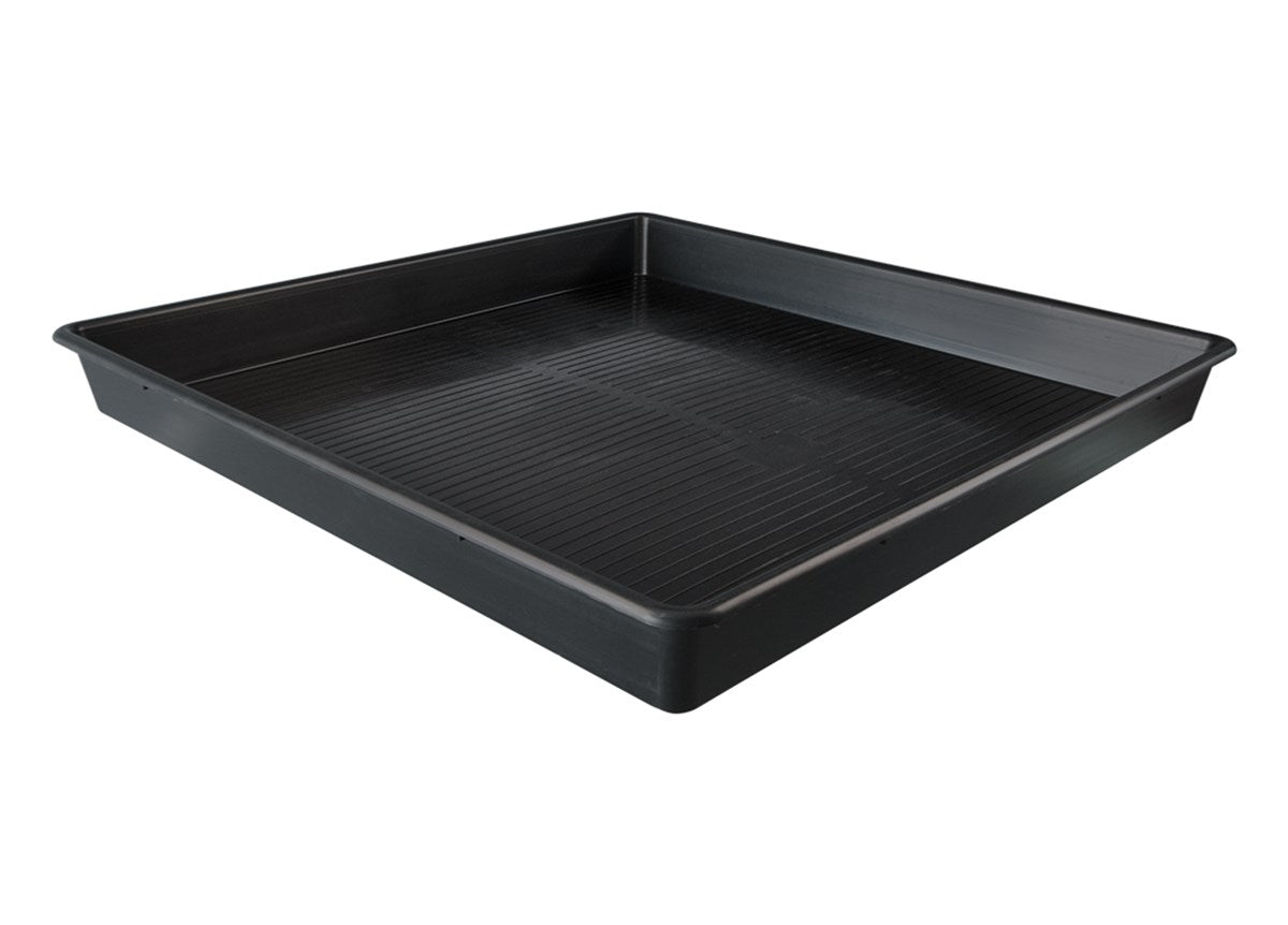 12 cm Kenarlı Siyah Kare Tepsi – 80 × 80 veya 100 × 100 cm, Sert Gövde