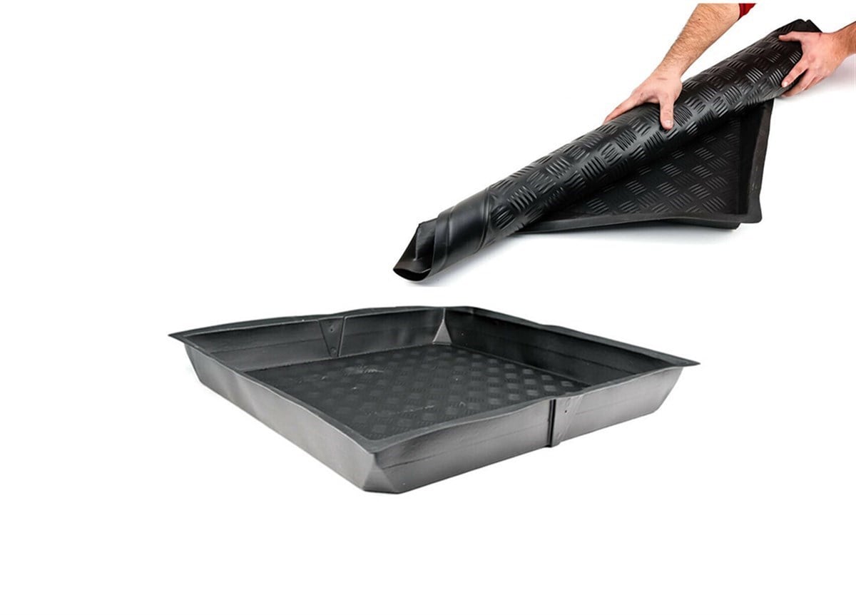 Rulo Yapılabilen Esnek Kare Tepsi, 12 cm Derin – 80 / 100 / 120 / 150 cm Seçenekli