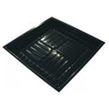 Büyük Boy Siyah Kare Tepsi 100 × 100 cm – Kanallı Tabanlı Saksı Tablası
