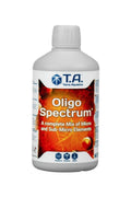 Terra Aquatica Oligo Spektrum 500 ml – beyaz şişe, turuncu etiket ve Oligo Spectrum yazısı, T.A. logosu