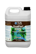 Terra Aquatica DualPart Coco Grow 5 litre – kahverengi etiketli beyaz şişe, yeşil palmiye yaprağı görseli ve Coco yazısı