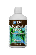 Terra Aquatica DualPart Coco Grow 500 ml – kahverengi etiketli beyaz şişe, yeşil palmiye yaprağı görseli ve Coco yazısı