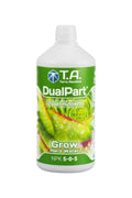 Terra Aquatica DualPart Grow Hard Water 1 litre – beyaz şişe, yeşil etiket, yaprak görseli ve DualPart yazısı