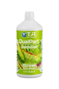 Terra Aquatica DualPart Grow Soft Water 1 litre – beyaz şişe, yeşil etiket, yaprak görseli ve DualPart yazısı