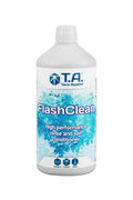 Terra Aquatica FlashClean 1 litre – beyaz şişe, açık mavi buz desenli etiket ve FlashClean yazısı