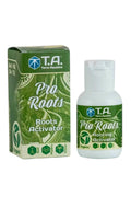 Terra Aquatica Pro Roots 30 ml – yeşil kutu ve yanında yeşil beyaz etiketli küçük şişe, Roots Activator yazısı