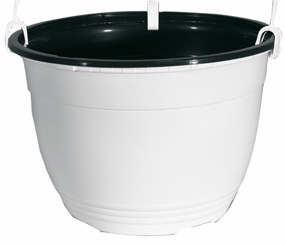 Pöppelmann Teku VAA Asılabilir Termoform Saksı – 2,5 L ve 3,6 L, İki Renk Seçeneği