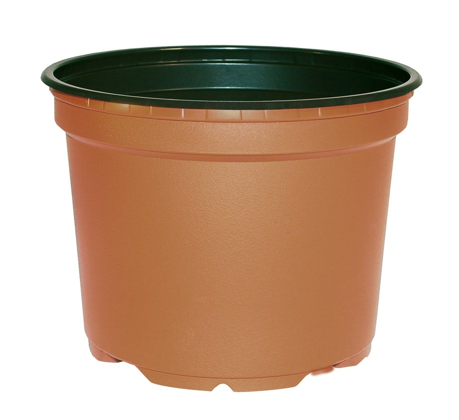 VCD Yuvarlak Termoform Üretim Saksısı – Teku, Ø10–17 cm, Toprak/Siyah